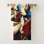 Leonardo da Vinci Dame met Ermine Bad Handdoek (Insitu)
