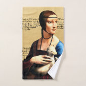 Leonardo da Vinci Dame met Ermine Bad Handdoek (Handdoek)
