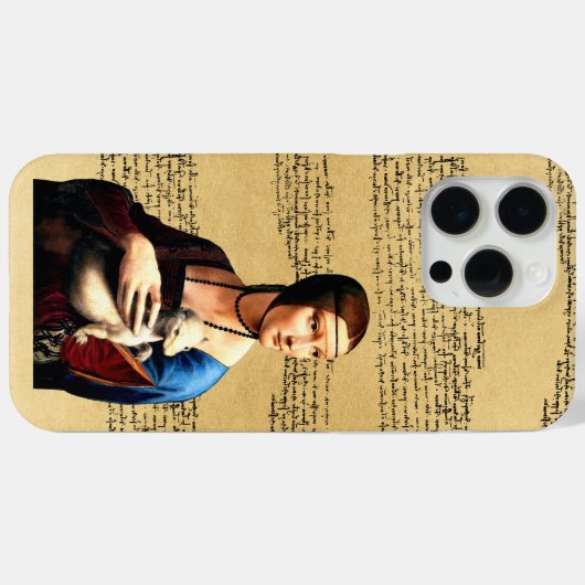 Leonardo da Vinci Dame met Ermine Case-Mate iPhone Case (Achterkant (horizontaal))