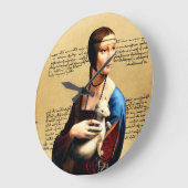 Leonardo da Vinci Dame met Ermine Grote Klok (Hoek)