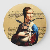 Leonardo da Vinci Dame met Ermine Grote Klok (Voorkant)