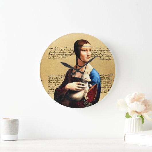 Leonardo da Vinci Dame met Ermine Grote Klok (Huis)