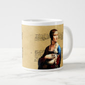 Leonardo da Vinci Dame met Ermine Grote Koffiekop (Voorkant rechts)