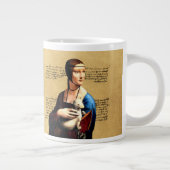 Leonardo da Vinci Dame met Ermine Grote Koffiekop (Rechts)