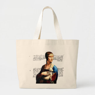 Leonardo da Vinci Dame met Ermine Grote Tote Bag