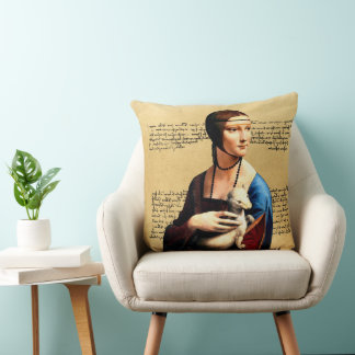 Leonardo da Vinci Dame met Ermine Kussen