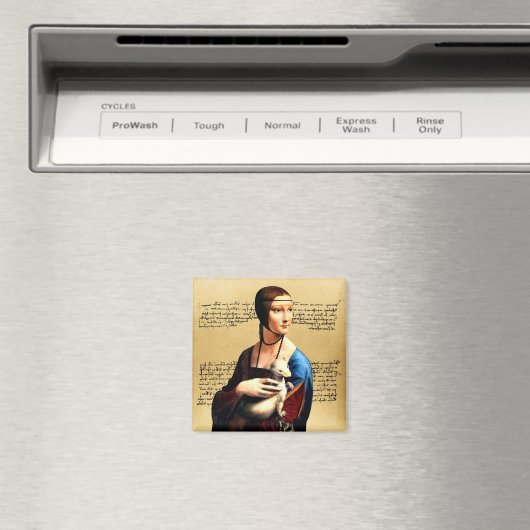 Leonardo da Vinci Dame met Ermine Magneet (Insitu (Vaatwasser))