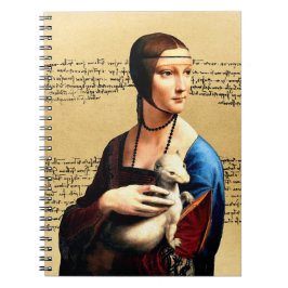 Leonardo da Vinci Dame met Ermine Notitieboek
