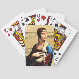 Leonardo da Vinci Dame met Ermine Pokerkaarten