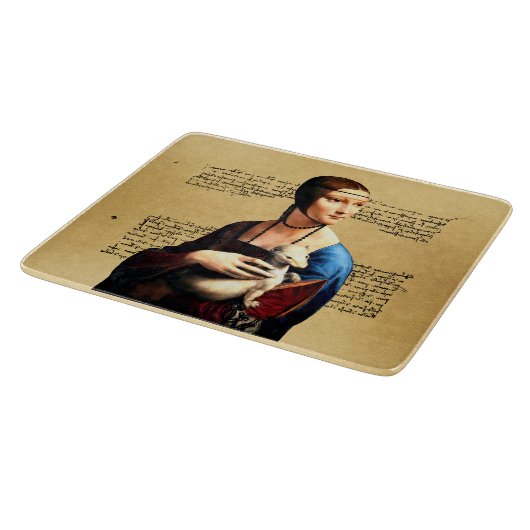 Leonardo da Vinci Dame met Ermine Snijplank (Hoek)