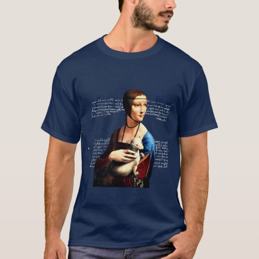 Leonardo da Vinci Dame met Ermine T-shirt (Voorkant)