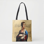 Leonardo da Vinci Dame met Ermine Tote Bag (Voorkant)