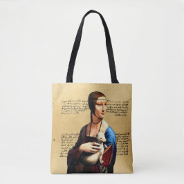 Leonardo da Vinci Dame met Ermine Tote Bag