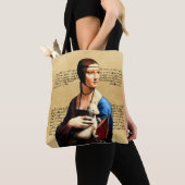 Leonardo da Vinci Dame met Ermine Tote Bag (Dichtbij)