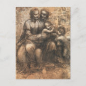 Leonardo da Vinci De Cartoon van Leonardo Fijne Ku Briefkaart (Voorkant)
