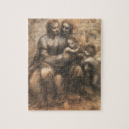 Leonardo da Vinci De Cartoon van Leonardo Fijne Ku Legpuzzel (Verticaal)