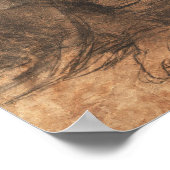 Leonardo da Vinci De Cartoon van Leonardo Fijne Ku Poster (Hoek)