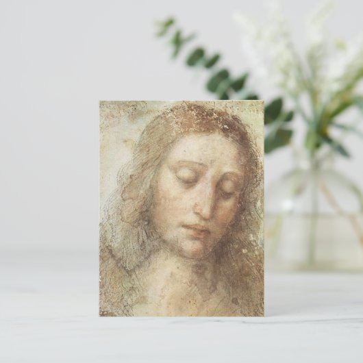 Leonardo Da Vinci - De Christus Briefkaart (Staand voorkant)