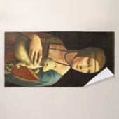 Leonardo da Vinci - De dame met een ermine Badhanddoek (Badhanddoek)