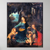 Leonardo da Vinci - De rotsmadonna Poster (Voorkant)