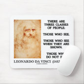 Leonardo da Vinci, drie klassen van mensen citeren Muismat (Met muis)