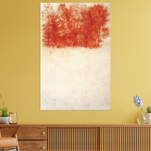 Leonardo da Vinci - Een bos van bomen (1508) Canvas Afdruk (Insitu (Woonkamer))