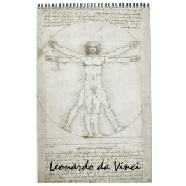 Leonardo da Vinci Fine Art Sketches en tekeningen Kalender