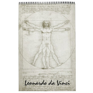 Leonardo da Vinci Fine Art Sketches en tekeningen Kalender