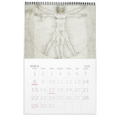 Leonardo da Vinci Fine Art Sketches en tekeningen Kalender (Mar 2026)