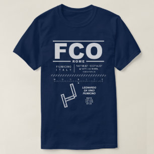 Leonardo da Vinci - Fiumicino Airport FCO T-shirt
