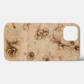 Leonardo Da Vinci Flower IPhone Case (Achterkant (horizontaal))