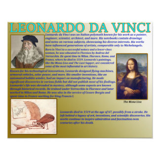 Leonardo Da Vinci Foto Afdruk