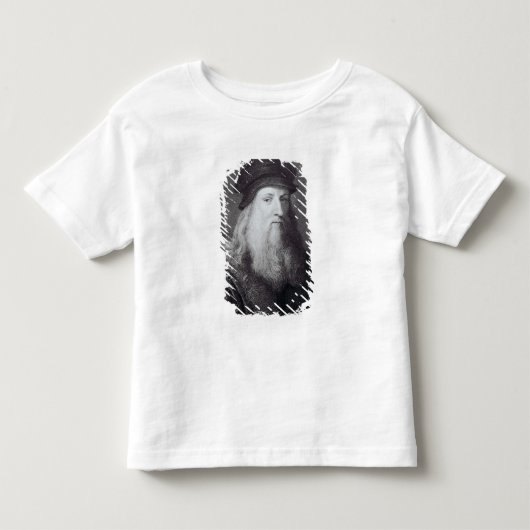 Leonardo da Vinci, gegraveerd door Raphael Kinder Shirts (Voorkant)