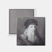 Leonardo da Vinci, gegraveerd door Raphael Magneet (Voorkant / Achterkant)