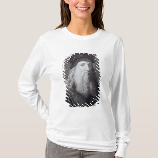 Leonardo da Vinci, gegraveerd door Raphael T-shirt (Voorkant)