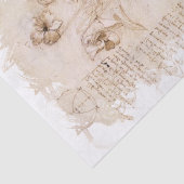 Leonardo da Vinci geïnspireerd Tissuepapier (Detail)