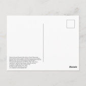 Leonardo da Vinci gekleurd met rozen panty's Briefkaart (Achterkant)