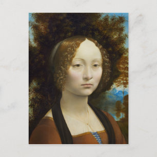 Leonardo da Vinci Ginevra de' Benci Briefkaart