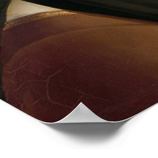 Leonardo da Vinci Ginevra de Benci Old Famous Art Poster (Hoek)