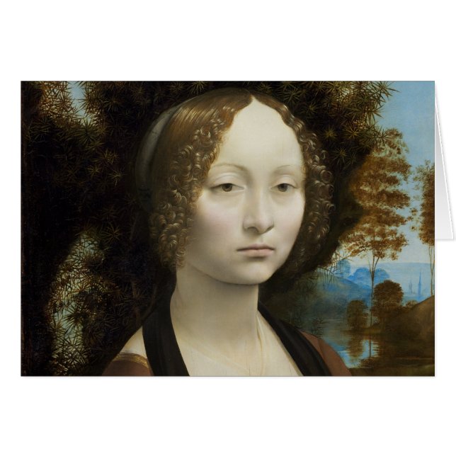 Leonardo Da Vinci Ginevra De' Benci Painting (Voorkant Horizontaal)