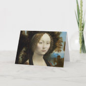 Leonardo Da Vinci Ginevra De' Benci Painting Kaart (Voorkant)