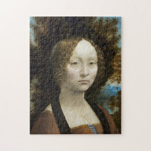 Leonardo Da Vinci Ginevra De' Benci Painting Legpuzzel