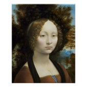 Leonardo Da Vinci Ginevra De' Benci Painting Poster (Voorkant)