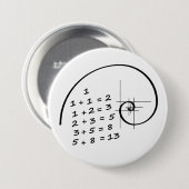 Leonardo da Vinci. Gouden verhouding. De gulden ni Ronde Button 7,6 Cm (Voorkant /achterkant)