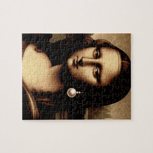 Leonardo Da Vinci Grappige Mona Lisa Legpuzzel (Horizontaal)