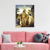 Leonardo da Vinci Het aptisme van Christus Canvas Afdruk (Insitu (Woonkamer))
