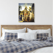 Leonardo da Vinci Het aptisme van Christus Canvas Afdruk (Insitu (Slaapkamer))