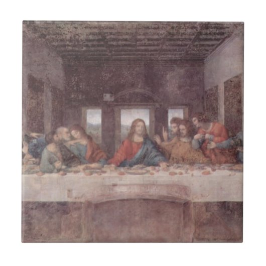 Leonardo da Vinci - Het laatste avondeten Tegeltje (Voorkant)