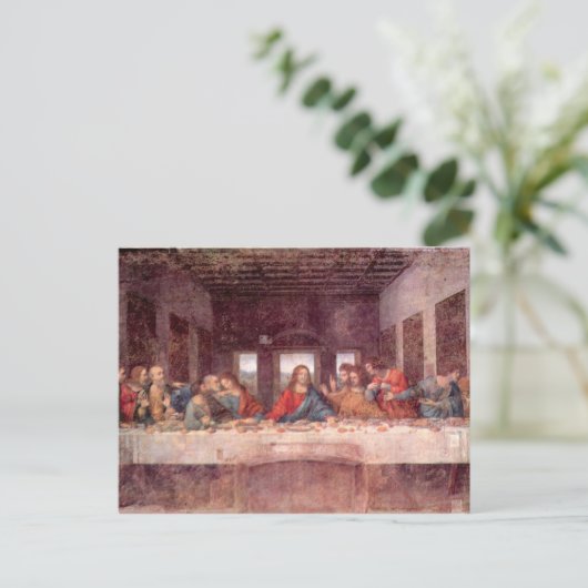 Leonardo da Vinci - Het laatste eten Briefkaart (Staand voorkant)
