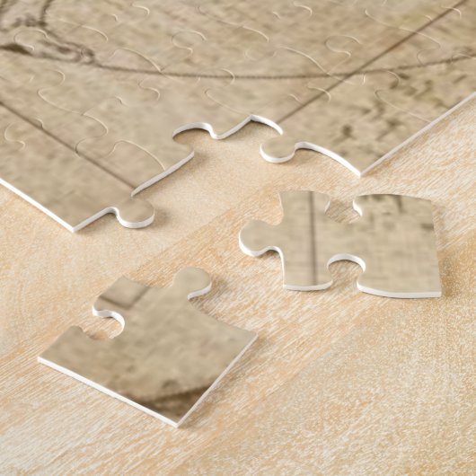 Leonardo da Vinci Het Man van Vitruvian Legpuzzel (Zijkant)